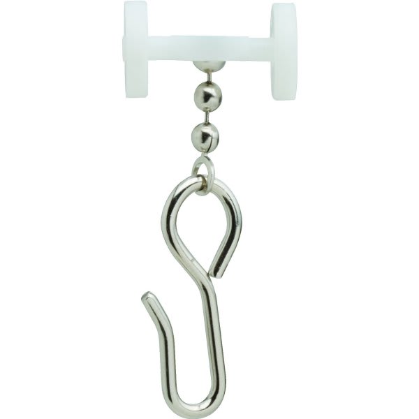 Threadwell Curtain Carrier 7000 Series Wheeled With Hook - Package Of 25