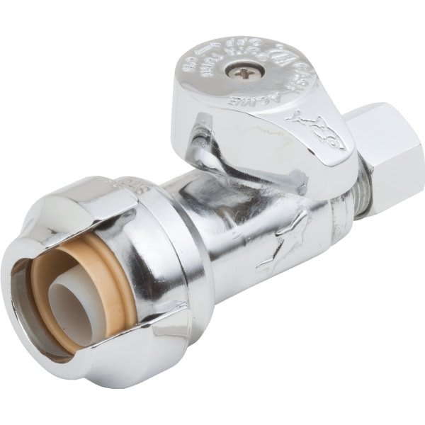 Sharkbite® Straight Stop Valve 1/2" Sharkbite X 3/8" Compression