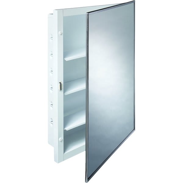 24W x 191/2"H Top Lighted Sliding Door Mirror Medicine HD Supply