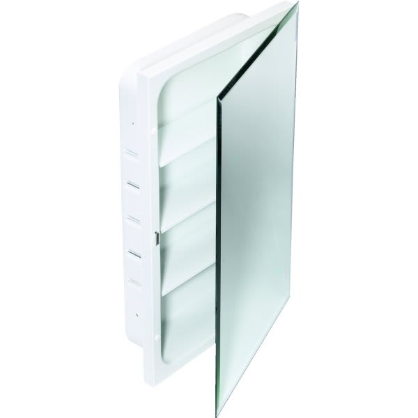 Seasons® 16w X 26"H Recessed Beveled Edge Mirrored Medicine Cabinet With Steel Body