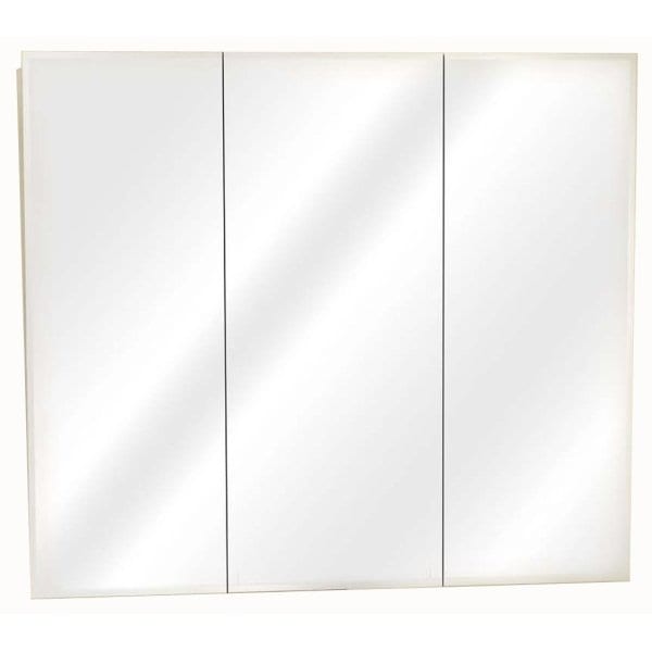 Zenith 48 W X 30 In H Surface-Mount Tri-View Bevel Mirror Medicine Cabinet