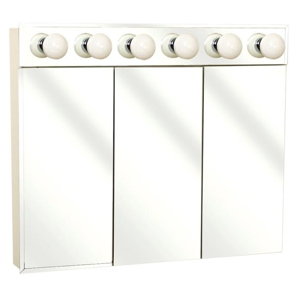 Zenith 36w X 30"H 6 Light Surface Mount Bevel Mirror Triview Mirrors