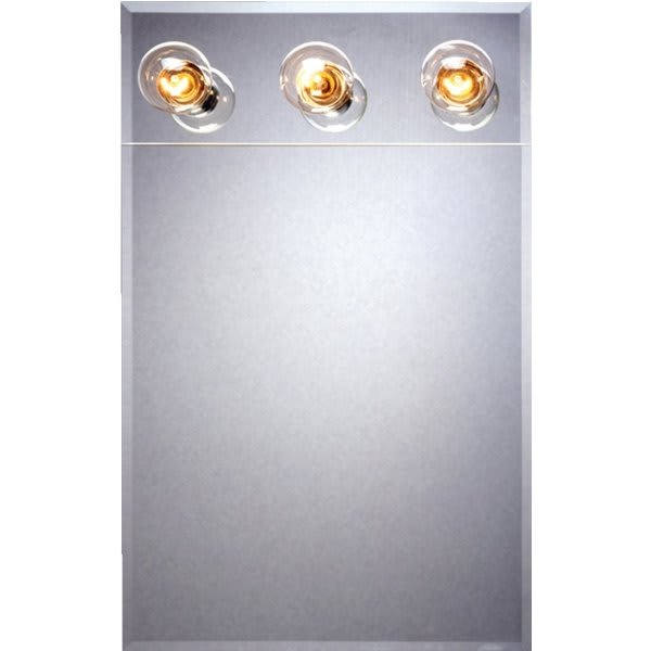 16"W x 26"H Recessed Mirrored Medicine With Steel Body And