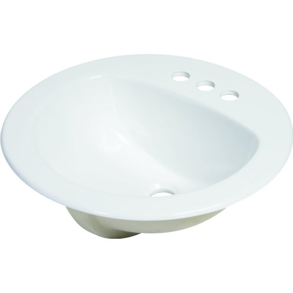 Gerber Maxwell 19" Round Lavatory Sink White China