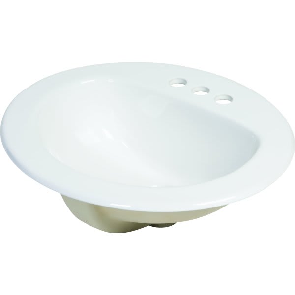 Gerber Maxwell 17-7/8 X 20-3/8" Oval Lavatory Sink White China