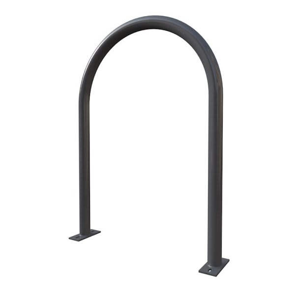 Dero By Playcore® 2-Bike Iron Gray Surface Mount Hoop Rack