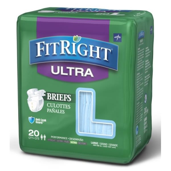Medline Ultra Large Adult Briefs (80-Pack)