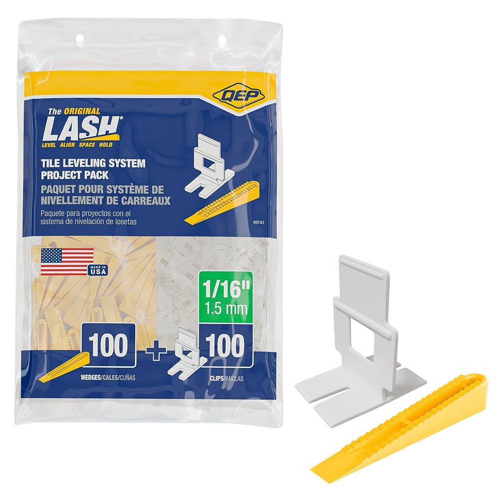 QEP Lash Tile Leveling System Project Pack, 1/16", Package Of 200