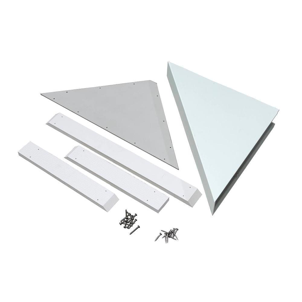 Palisade 24.88" X 12.31" Waterproof Vinyl Corner Shower Bench, Dusty Pearl