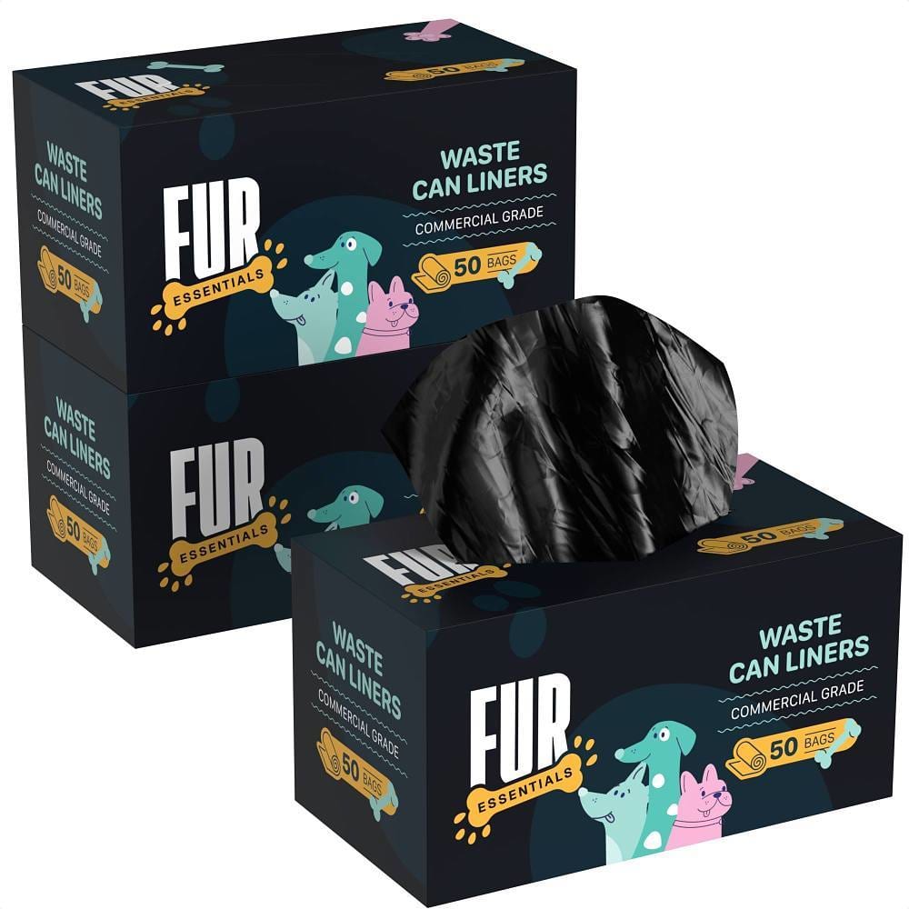Fur Essentials 13-Gallon Dog Waste Station Can Liners 1.1 Mil Thick Package Of 2