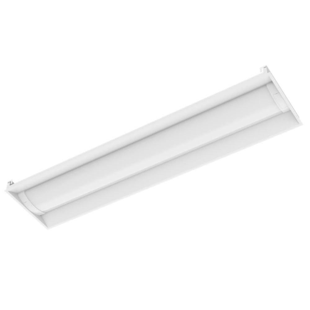 Halco 2x4 LED Center Basket Troffer, Selectable Lumen & Cct, White