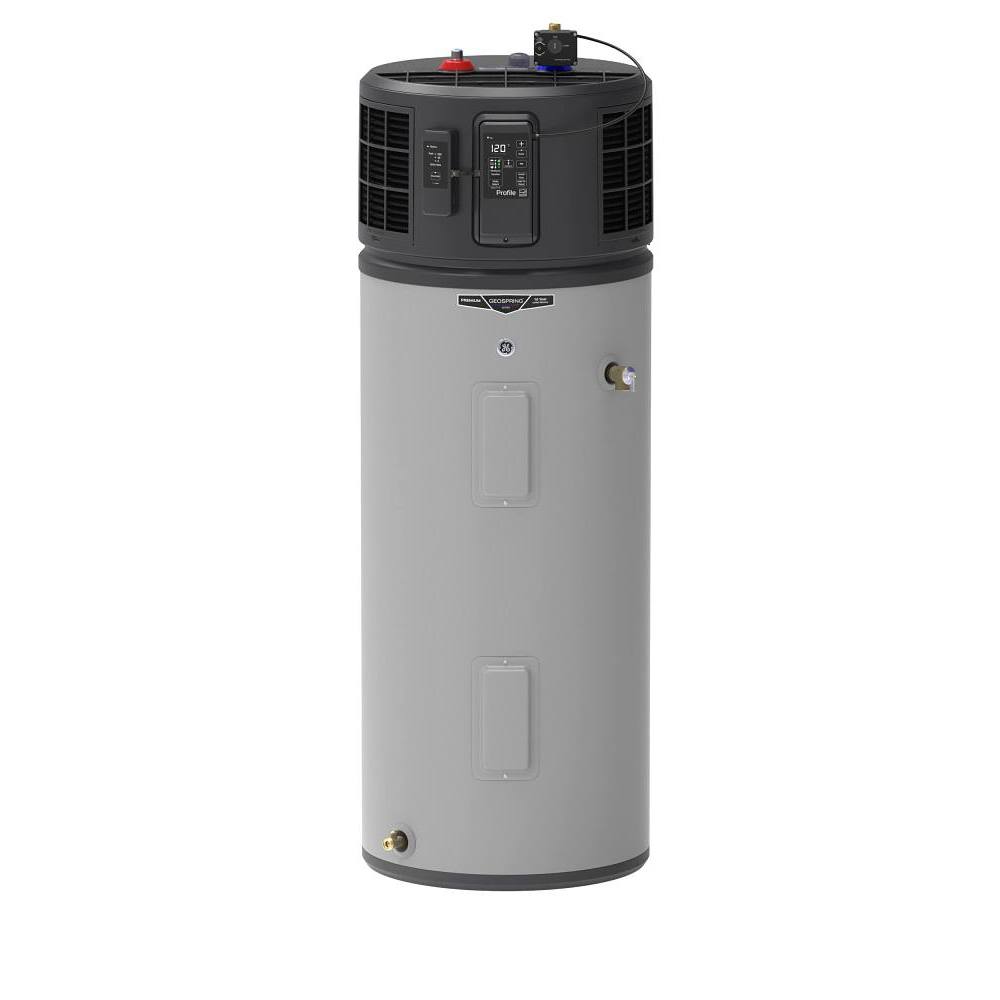 GE Profile Geospring Smart 50 Gal. Hybrid Heat Pump Water Heater With Smarthq, Wi-Fi, Side T&P Valve