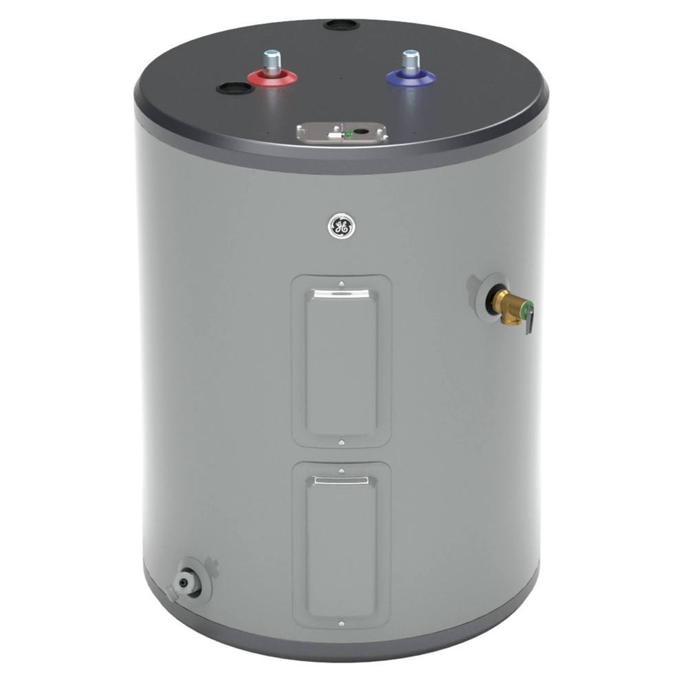 GE RealMAX Choice 26 Gal. Top Port Lowboy 5500 W Electric Water Heater, Side Valve