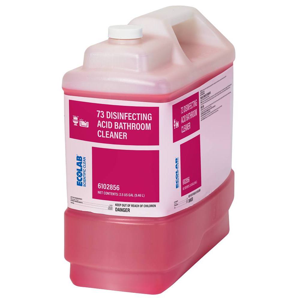 Ecolab Scientific Clean 73 Disinfecting Acid Bathroom Cleaner - 2.5 Gal
