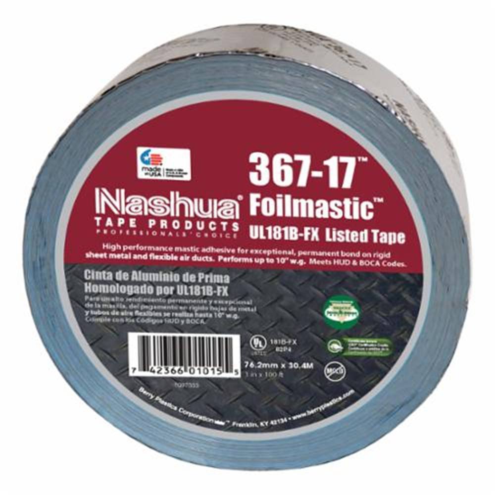 Nashua Foilmastic Butyl Rubber Sealant Tape, 17 Mil, 3" X 100'