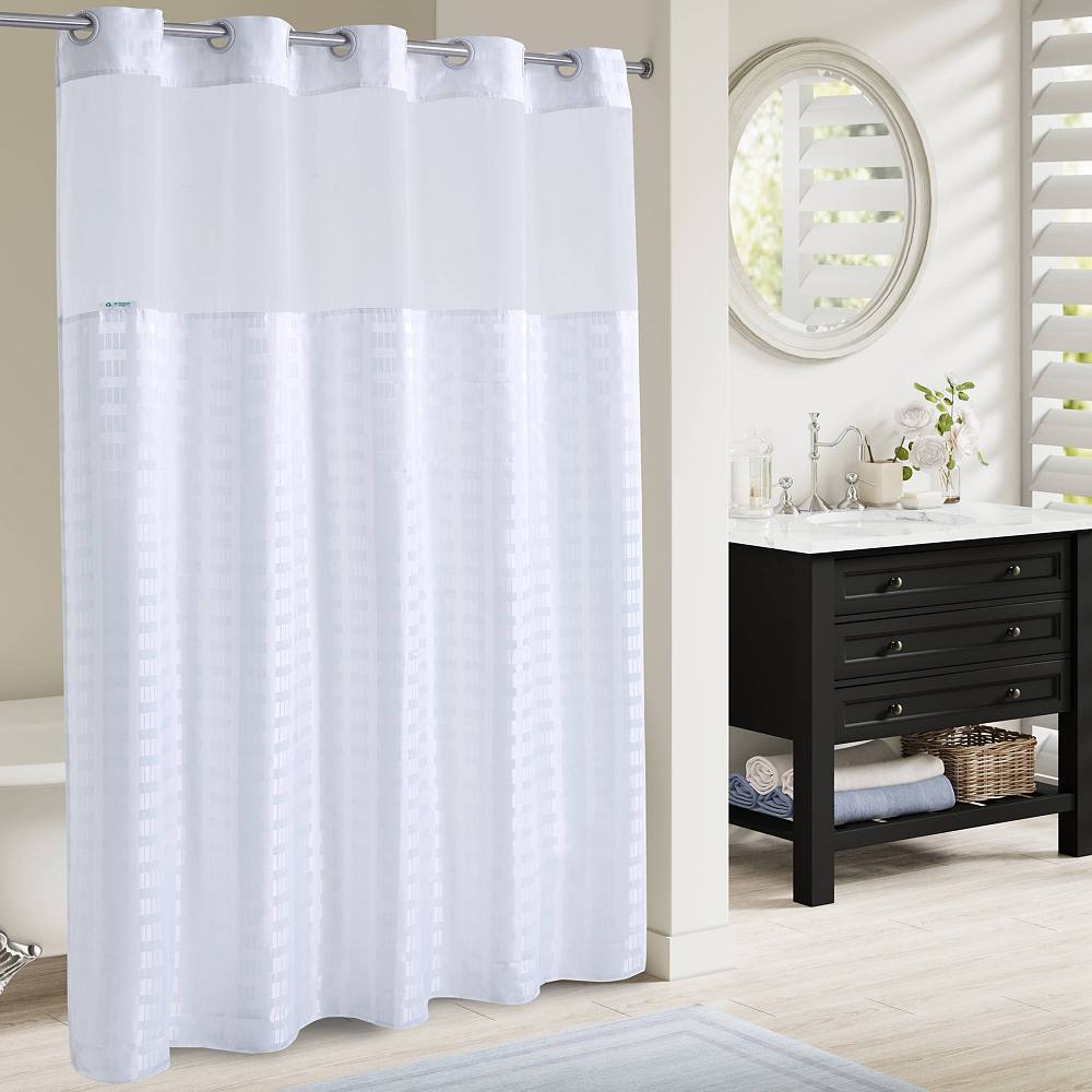 Wyndham Zerohook Shower Curtain Litchfield 71x74 Case Of 12