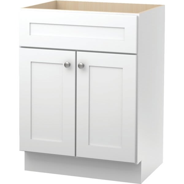 Seasons® Bath Vanity Base Cabinet, 30Wx34-1/2Hx21D, White Finish