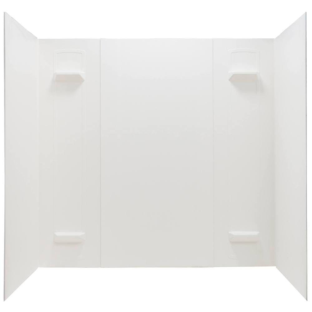 E.L. Mustee Durawall Adhesive Up Fiberglass Bathtub Surround