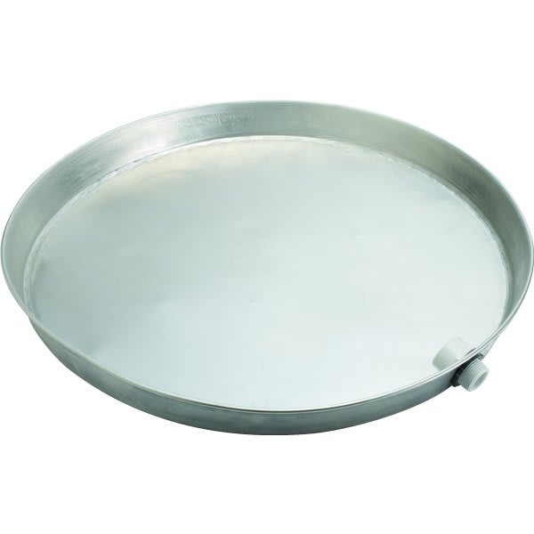 Water Heater Pan With Fittings 22" Aluminum