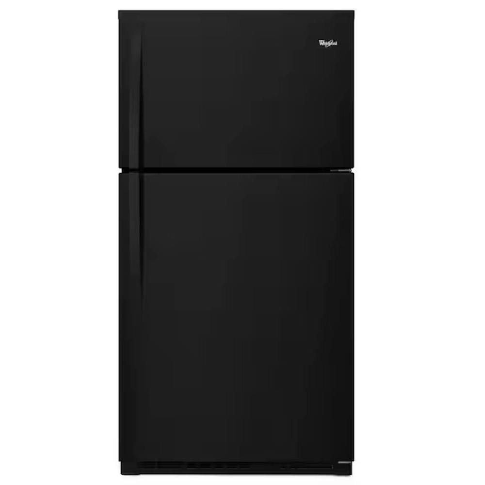 Whirlpool 21.3 Cu.ft. Black Top Freezer Refrigerator With Total Coverage Cooling