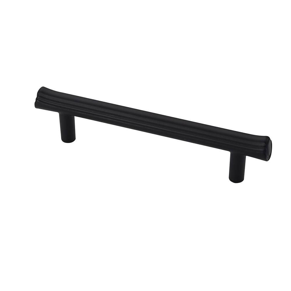 Seasons Eclipse 3-3/4" Ctc Modern Cabinet Pull, Black, Package Of 5