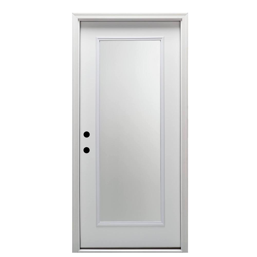 Mmi Door 36"X80" RH Full-Lite Clear Glass Prehung Front Door On 4-9/16" Frame