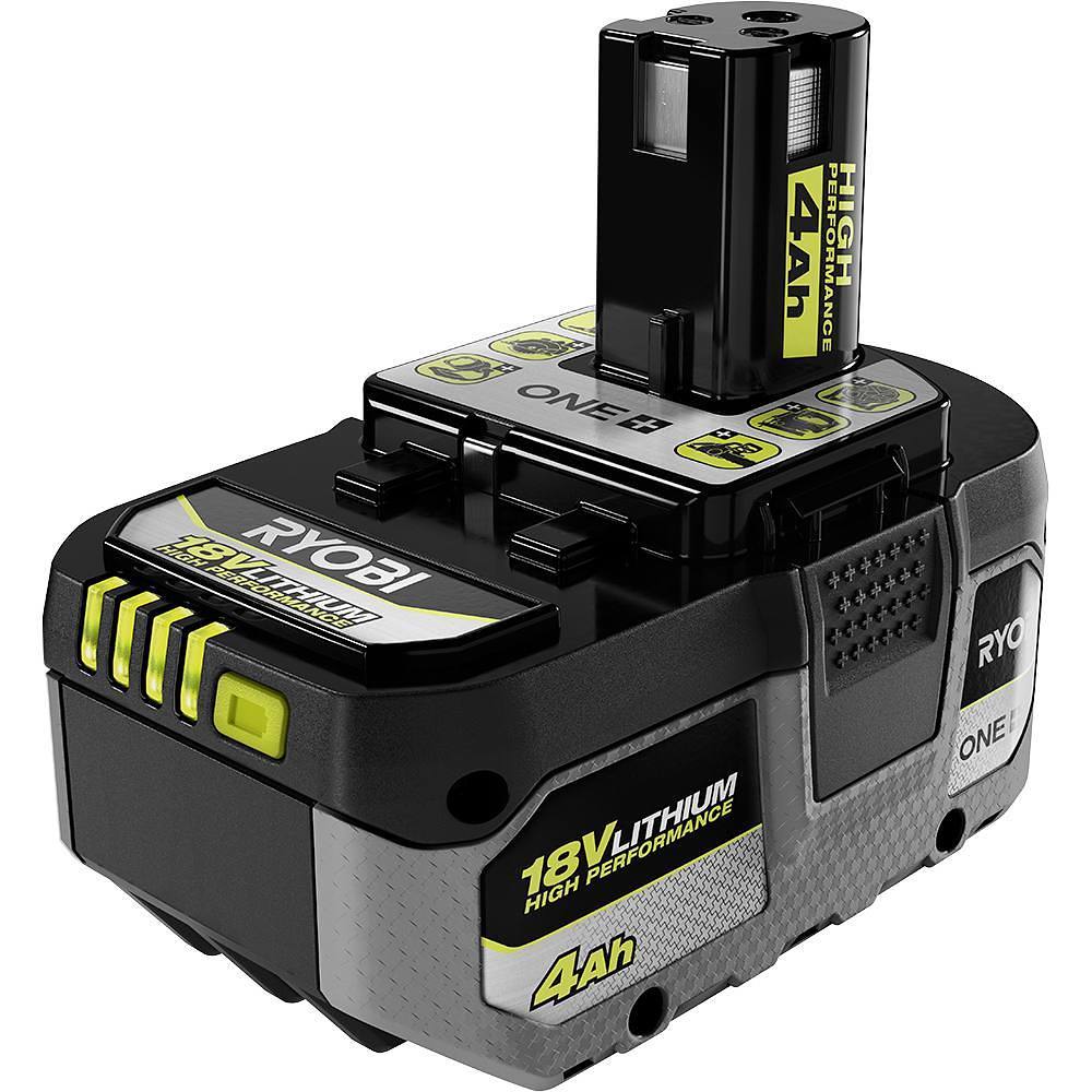 Ryobi One+ 18v 4.0 Ah Lithium-Ion High Performance Battery, Package Of 2