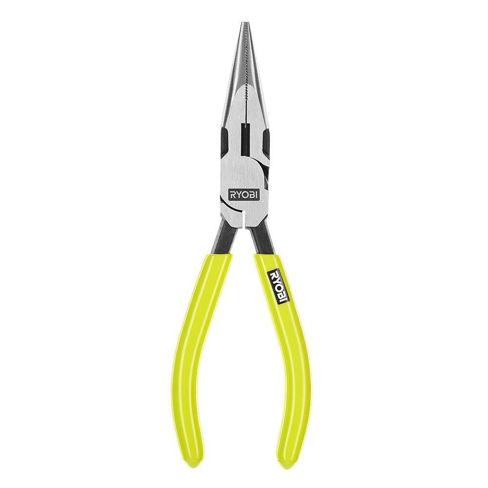 Ryobi 6" High Leverage Long Nose Pliers