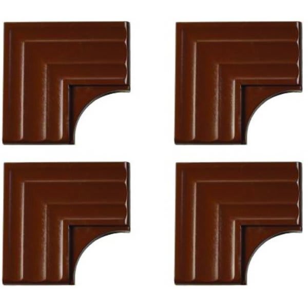 Mirredge™ Contemporary Corner Plates (Royal Oak) (40-Pack)