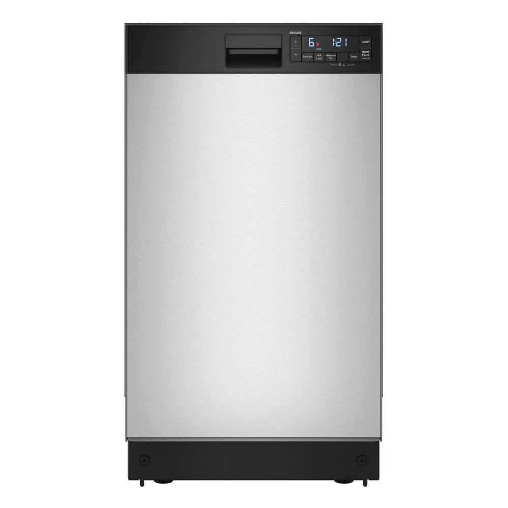 Whirlpool 18" Stainless Steel Dishwasher With Half Load Cycle Triple Spray Arms