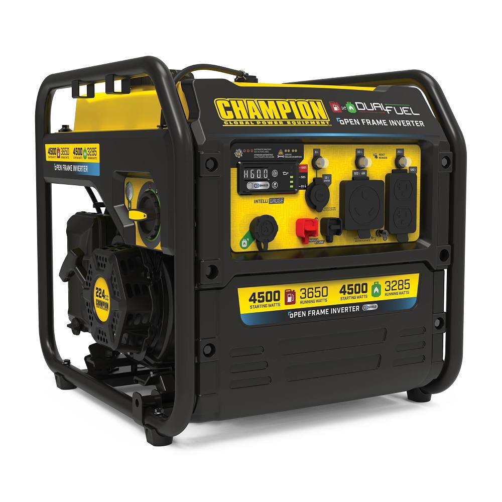 Champion Power Equipment 4500-Watt Electric Start Dual Fuel Rv Generator