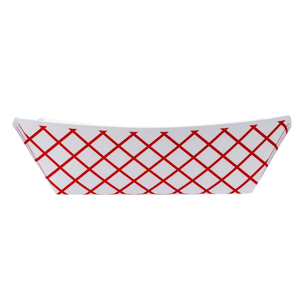 Bunzl J1000 Food Tray 10-Lb Red Chkpaper Clay Coated #1000 Case Of 250