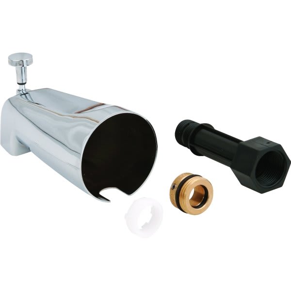 Seasons® Chrome Adjustable Diverter Tub Spout For 1/2 Or 3/4 Pipe