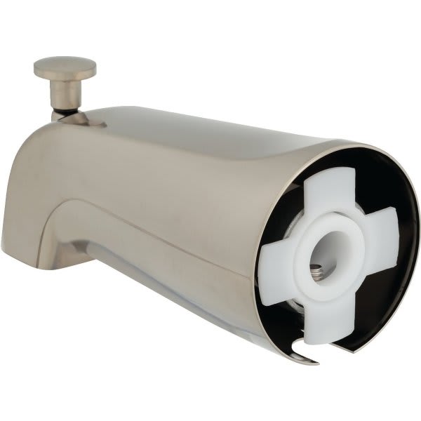 Maintenance Warehouse Brushed Nickel Diverter Tub Spout For 5/8 Compression Fitting