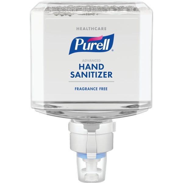 Purell® Healthcare Advanced Hand Sanitizer Gentle & Free Foam, Fragrance Free, 1200 Ml Refill For Es8 Touch-Free Hand Sanitizer