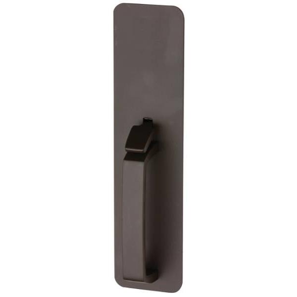 Von Duprin® Blank Escutcheon Thumb Press Trim, Sprayed Dark Bronze Finish