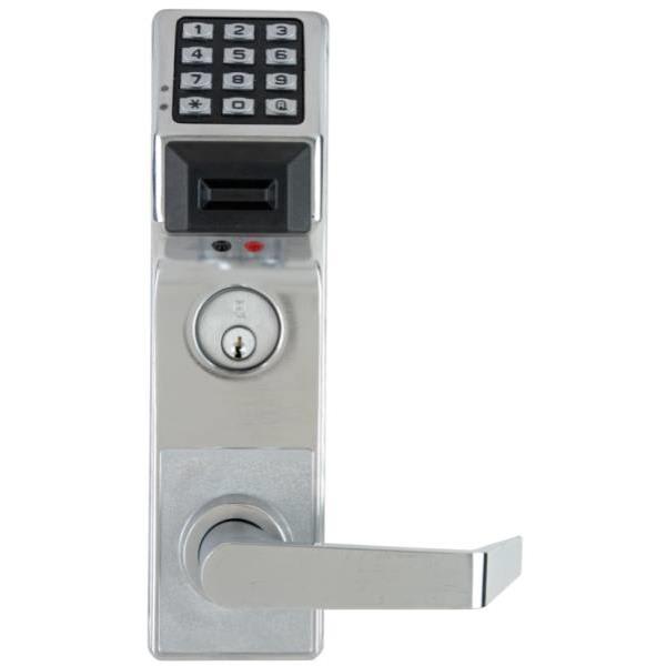Alarm Lock Trilogy DoubleSided Lock Satin Chrome Interchangable Core