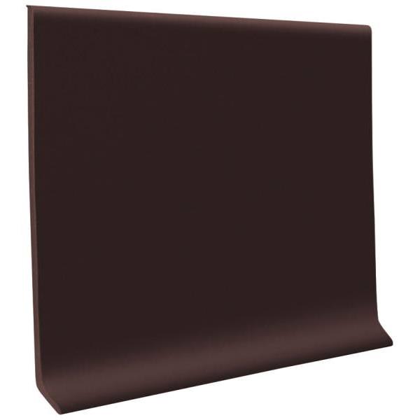 Roppe 700 Series 1/8" Cove Base 4" x 48"  Brown, Carton Of 30