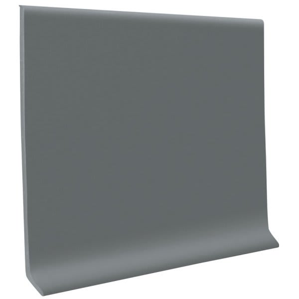 Roppe Pinnacle Rubber 1/8" Cove Base 4" x 48" Dark Gray, Carton of 30
