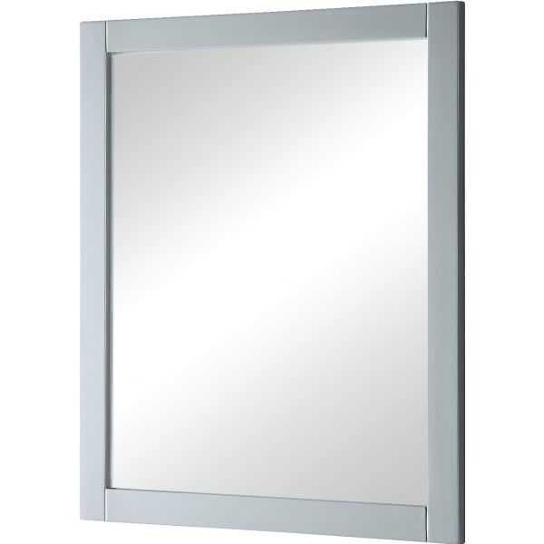 Renin 30 X 36" Cross-Hatched Silver Framed Mirror