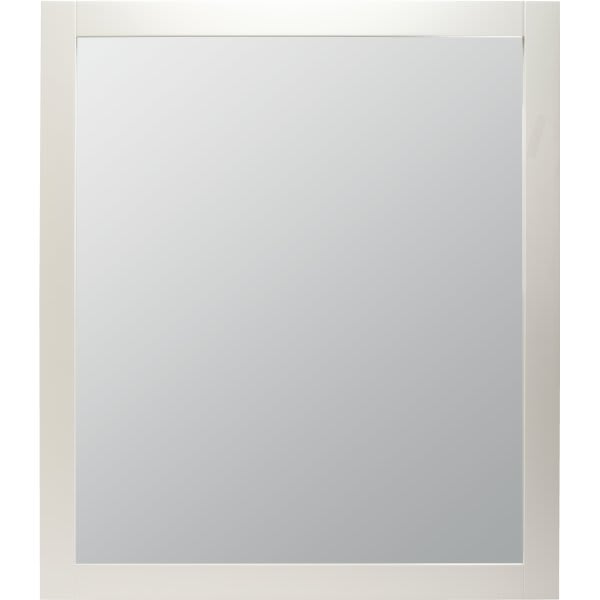 Seasons 36x36 In. White Wood Framed Vanity Mirror