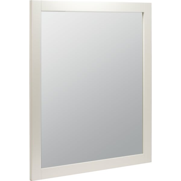 Seasons 26x30 In. White Wood Framed Vanity Mirror