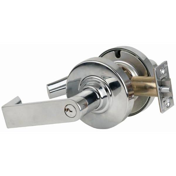 Schlage FSeries Lock F40 Privacy Lever Accent Lever Bright Brass HD