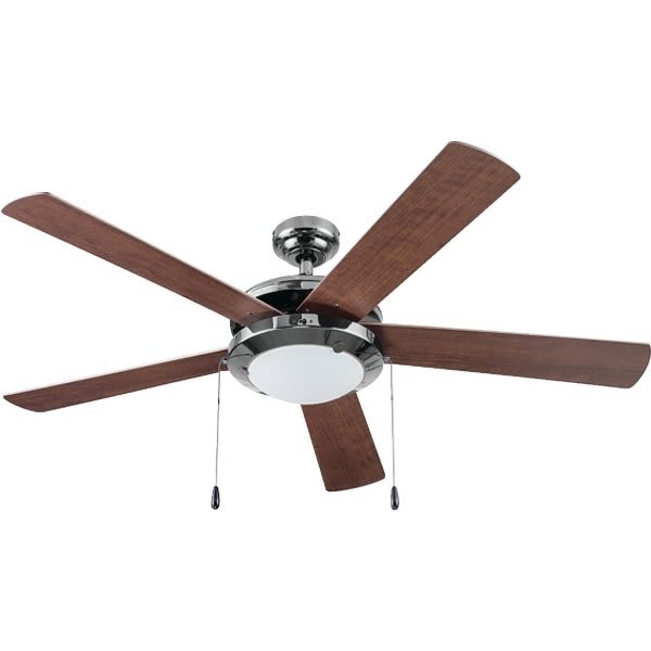 Seasons® 52 in Ceiling Fan w/ Light (Brushed Pewter) HD Supply