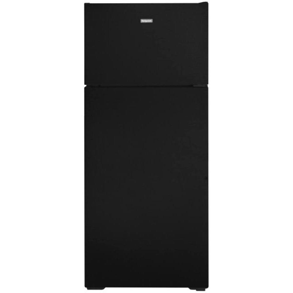 Hotpoint 17.5 Cu. Ft. 28 In. Top Freezer Refrigerator, Black