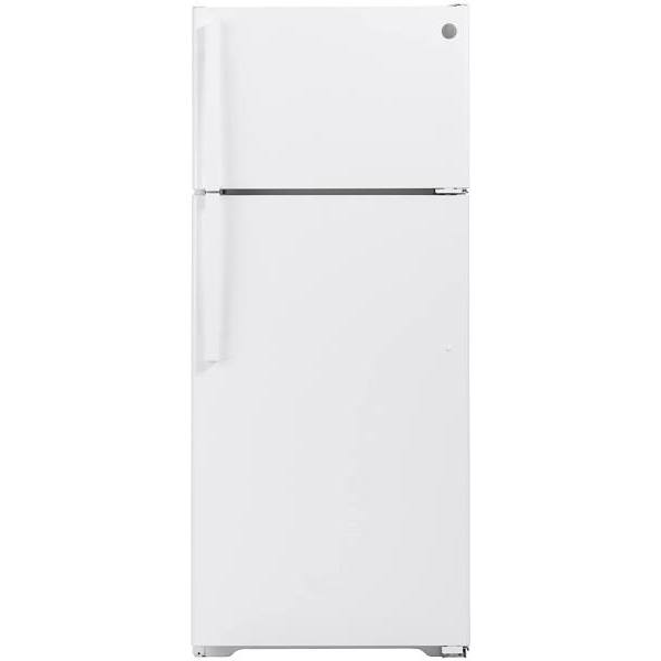 GE ENERGY STAR 17.5 cu. ft. 28in. Top Freezer Refrigerator, White
