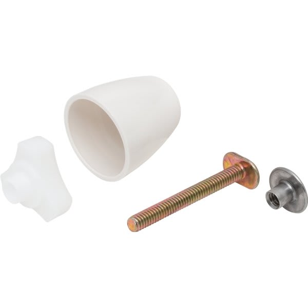 Toilet Master ToolFree Toilet Bolt And Cap 3 Packs of 2 White, Package