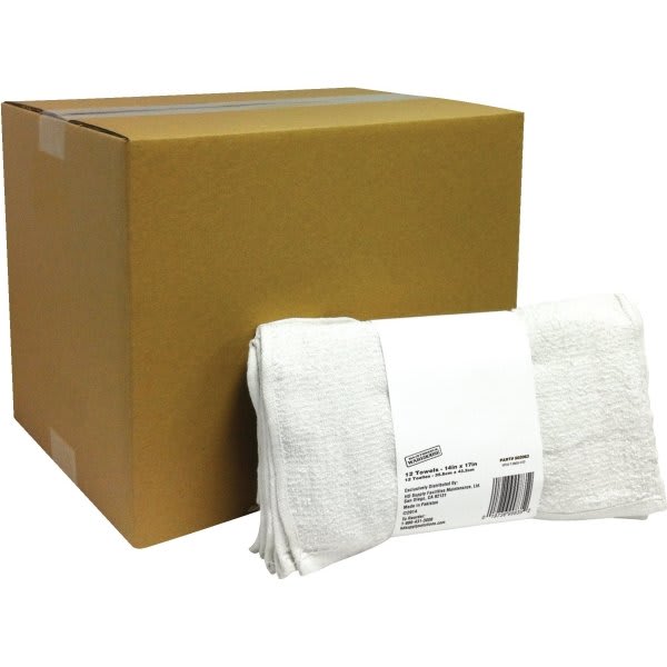 Maintenance Warehouse Terry Towels White 96-Box