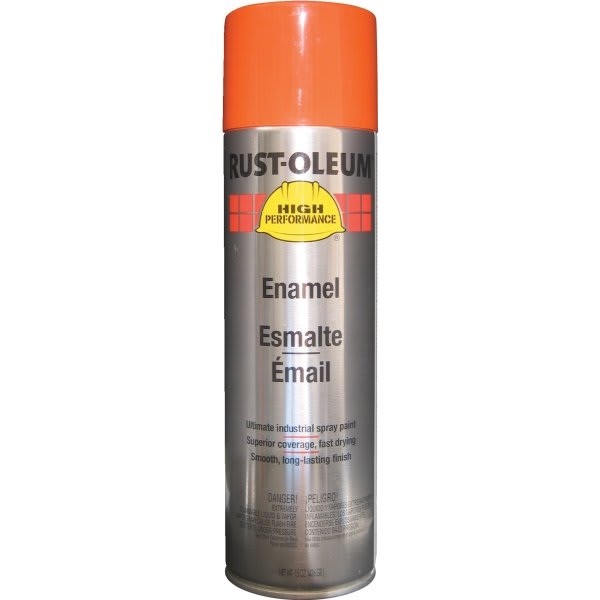 RustOleum 15 Oz High Performance Enamel Gloss Spray Paint Black HD