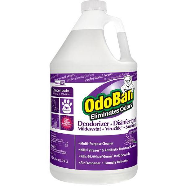 Odoban 1 Gallon Concentrate Odor Eliminator And Disinfectant, Lavender